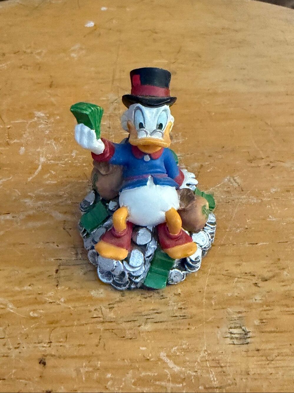 Lenox Disney Scrooge McDuck Money Coins Miniature Figurine 1.75”(9489)